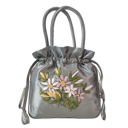 Sac à Main "Bourse Traditionnelle" Femme - Brodé Floral