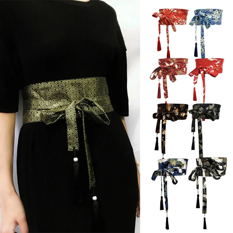 Ceinture Kimono Femme Traditionnelle - Largeur 10cm ou 15cm