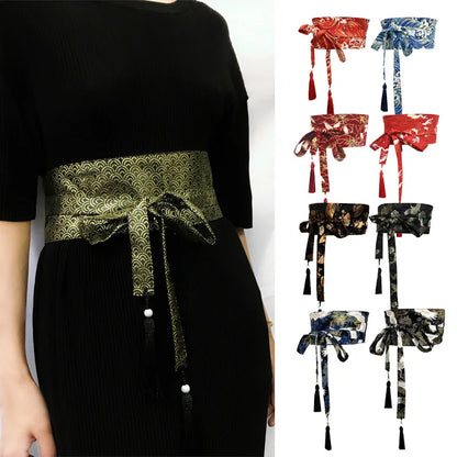 Ceinture Kimono Femme Traditionnelle - Largeur 10cm ou 15cm