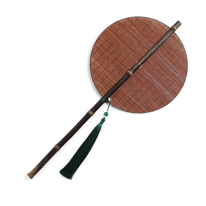 Éventail Pliable en Bambou - Style Rétro pour Fête et Décoration