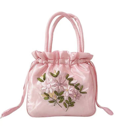 Sac à Main "Bourse Traditionnelle" Femme - Brodé Floral