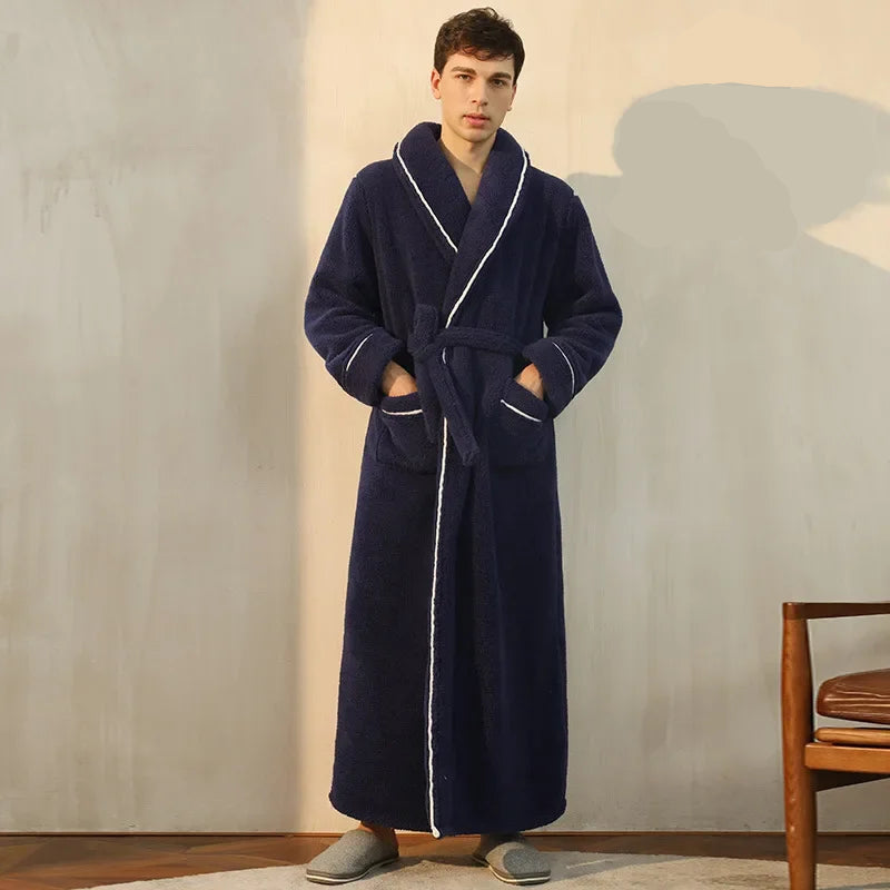 Kimono Peignoir Polaire Doux et Confortable pour Femme et Homme