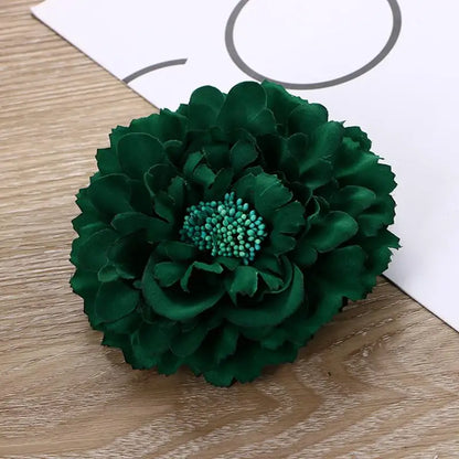 Pince à Cheveux Fleur Rose Satinée pour Femme - Accessoire Élégant
