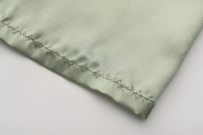 Kimono Mi-long Mariée en Satin Élégant - blanc ou vert