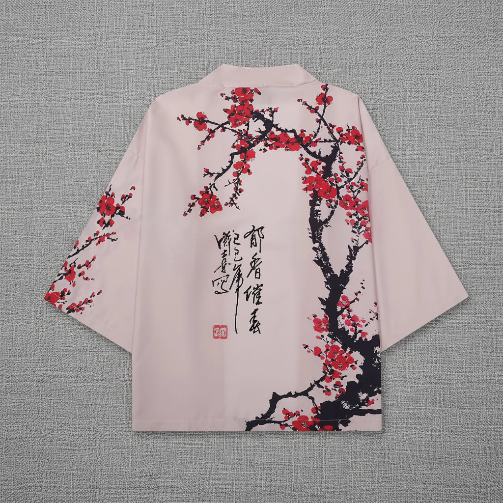 Kimono Court d'été imprimé