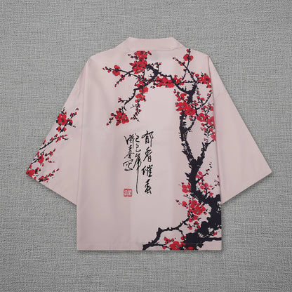 Kimono Court d'été imprimé