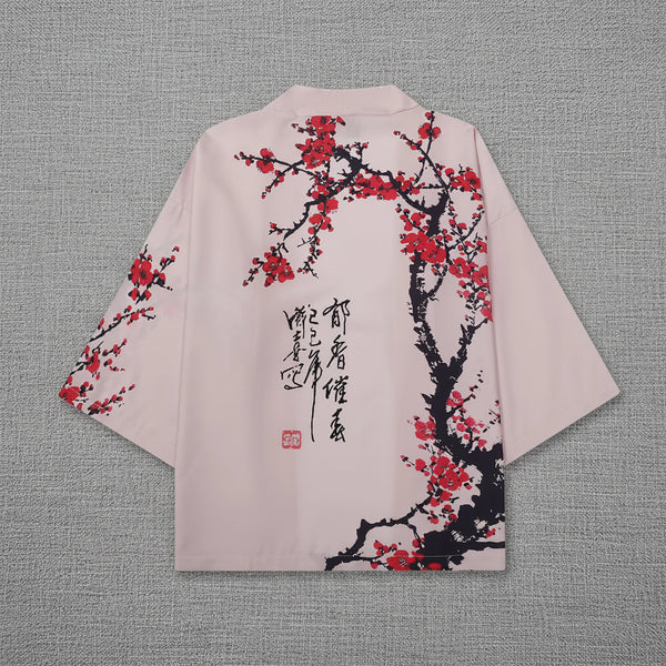 Kimono Court d'été imprimé