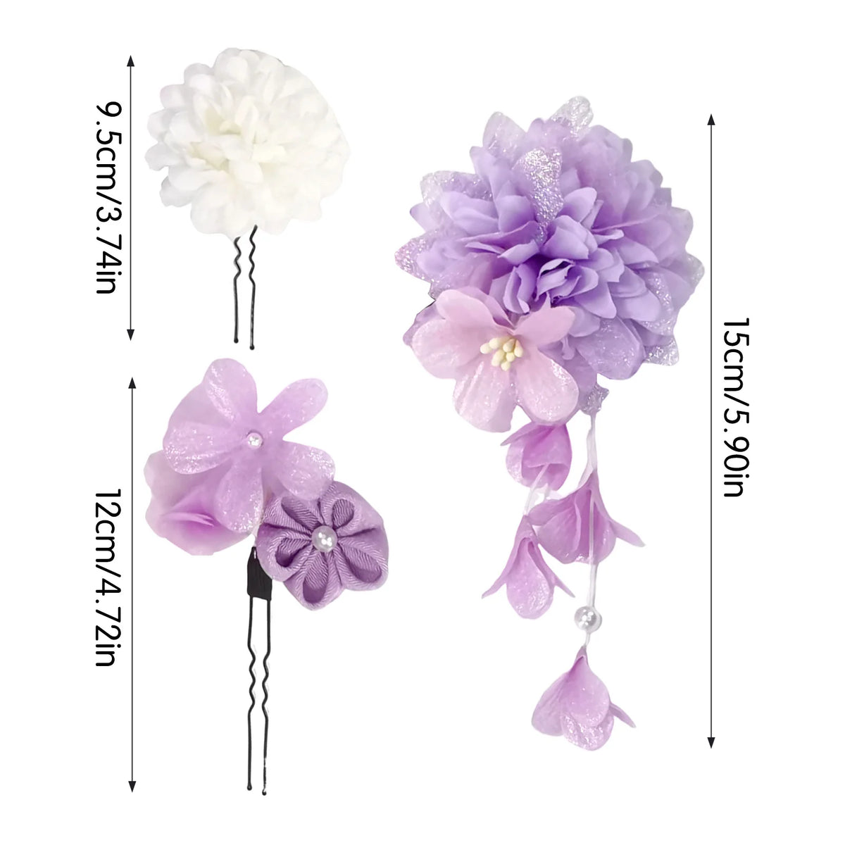 Pince à Cheveux Fleur Élégante - Accessoire de Mode pour Adultes et Filles