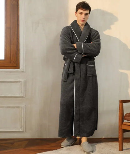 Kimono Peignoir Polaire Doux et Confortable pour Femme et Homme