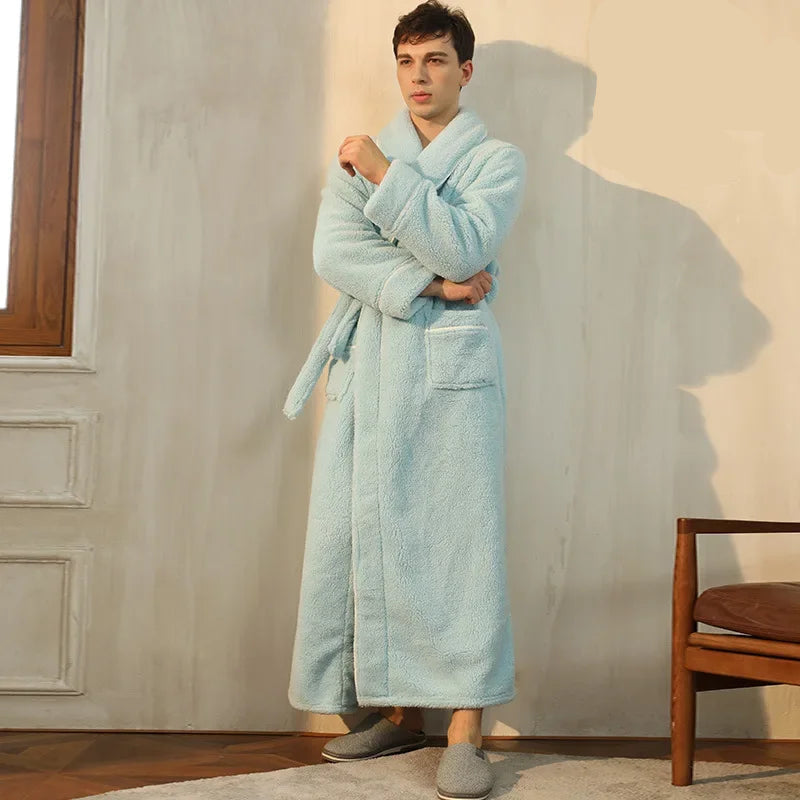 Kimono Peignoir Polaire Doux et Confortable pour Femme et Homme
