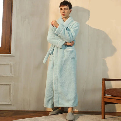 Kimono Peignoir Polaire Doux et Confortable pour Femme et Homme