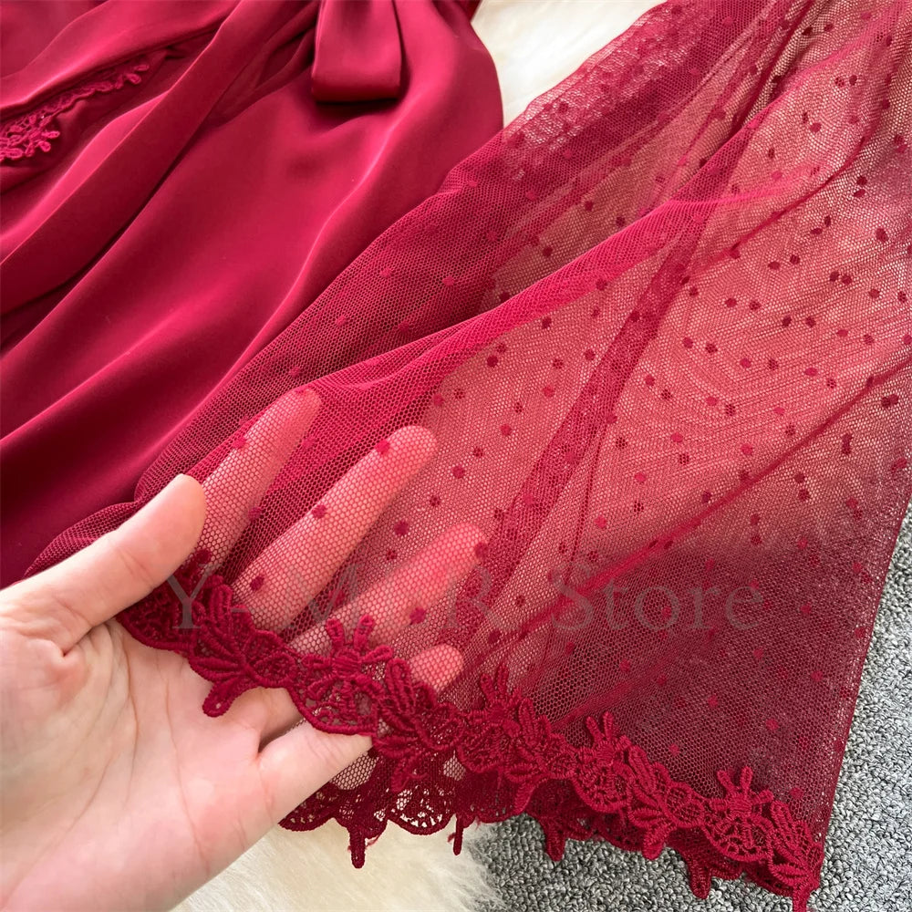 Kimono Mi-long en Satin pour Femme - Confort et Élégance