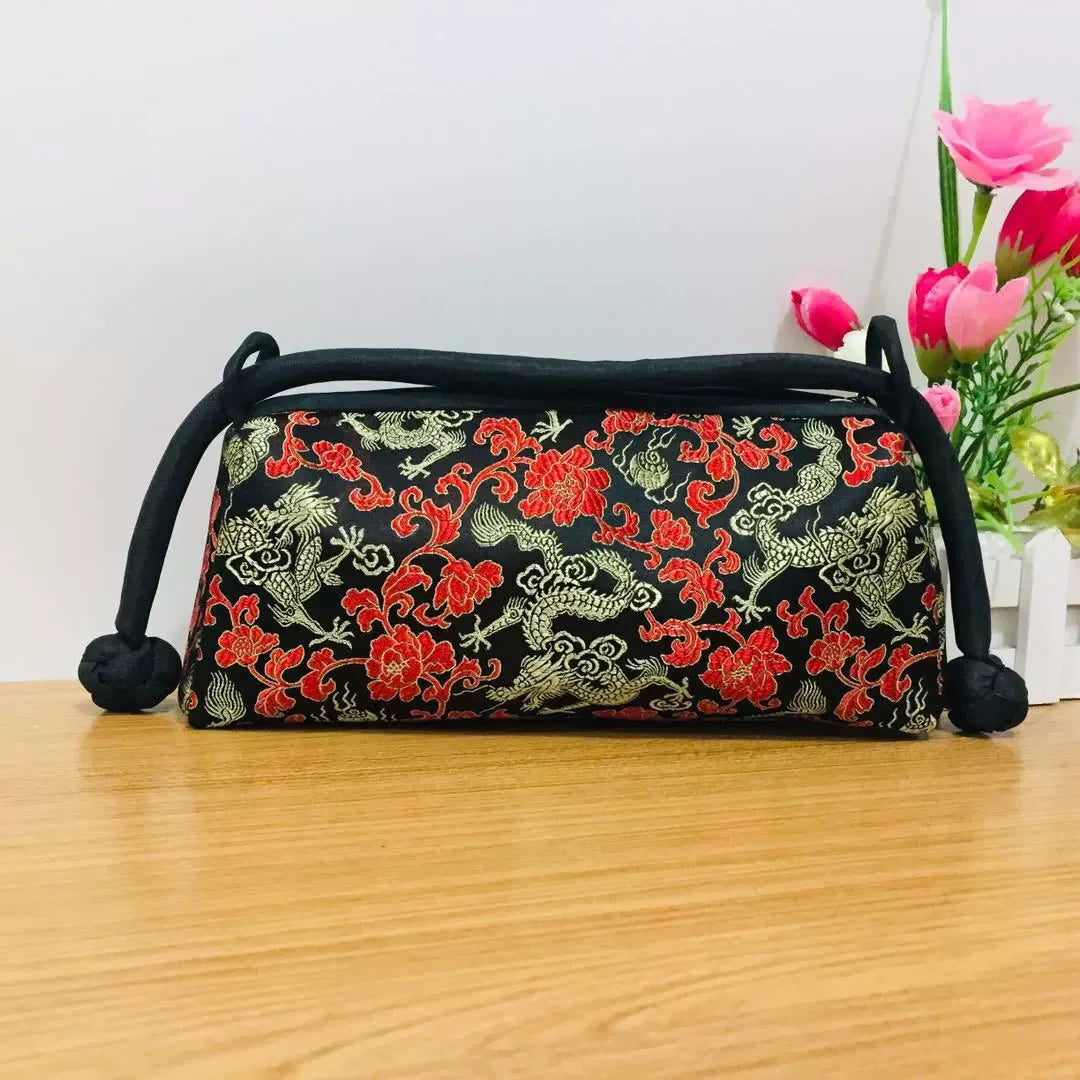 Sac à main femme style chinois en satin
