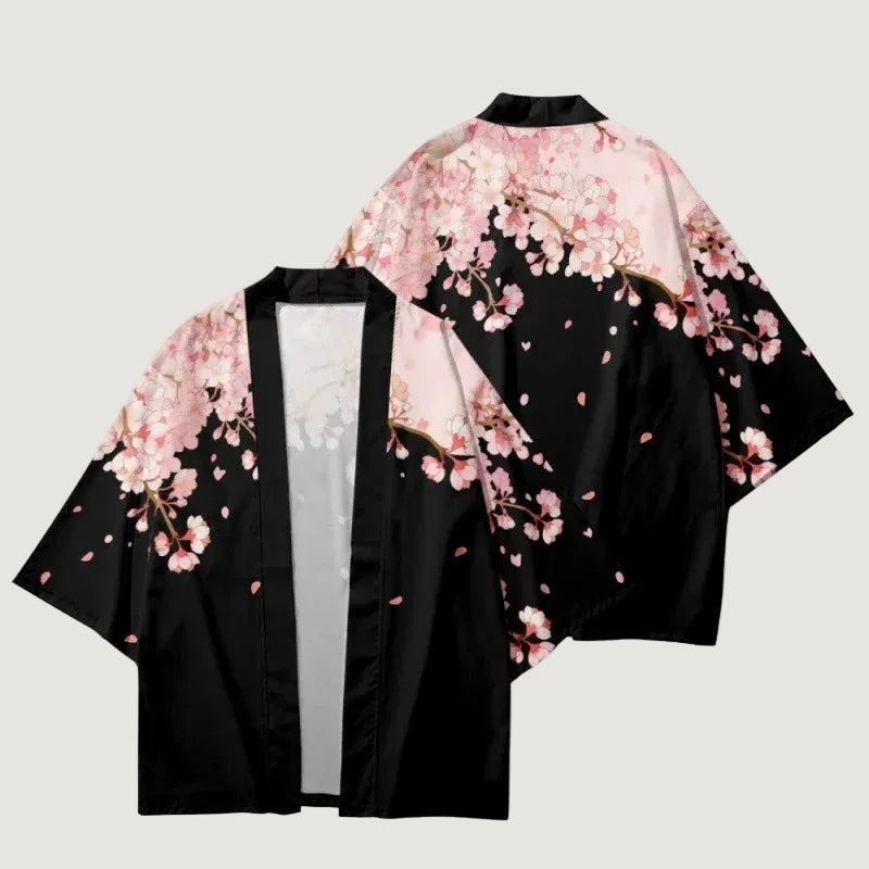 Kimono Court Femme Style Sakura - Adultes et Enfants