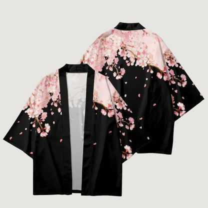 Kimono Court Femme Style Sakura - Adultes et Enfants