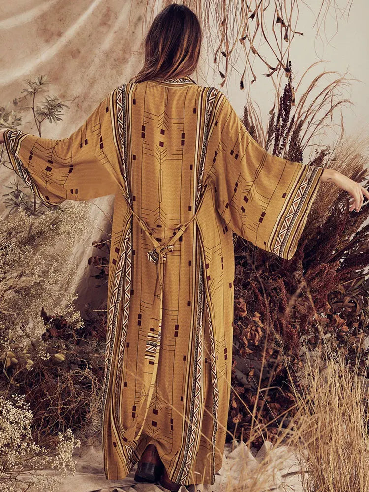 Kimono Long Bohème Imprimé