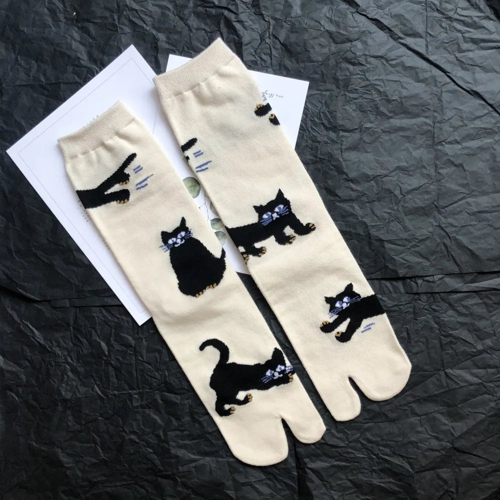 Chaussettes Femme Style Japonais Motif Cartoon