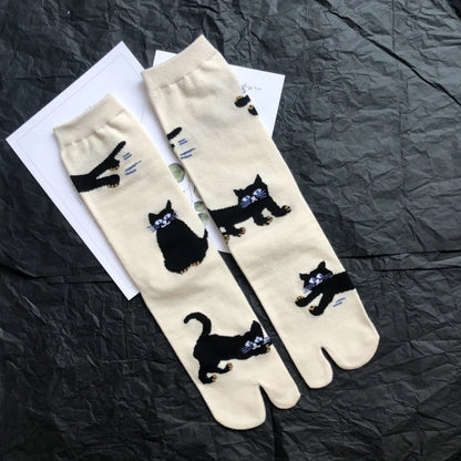 Chaussettes Femme Style Japonais Motif Cartoon