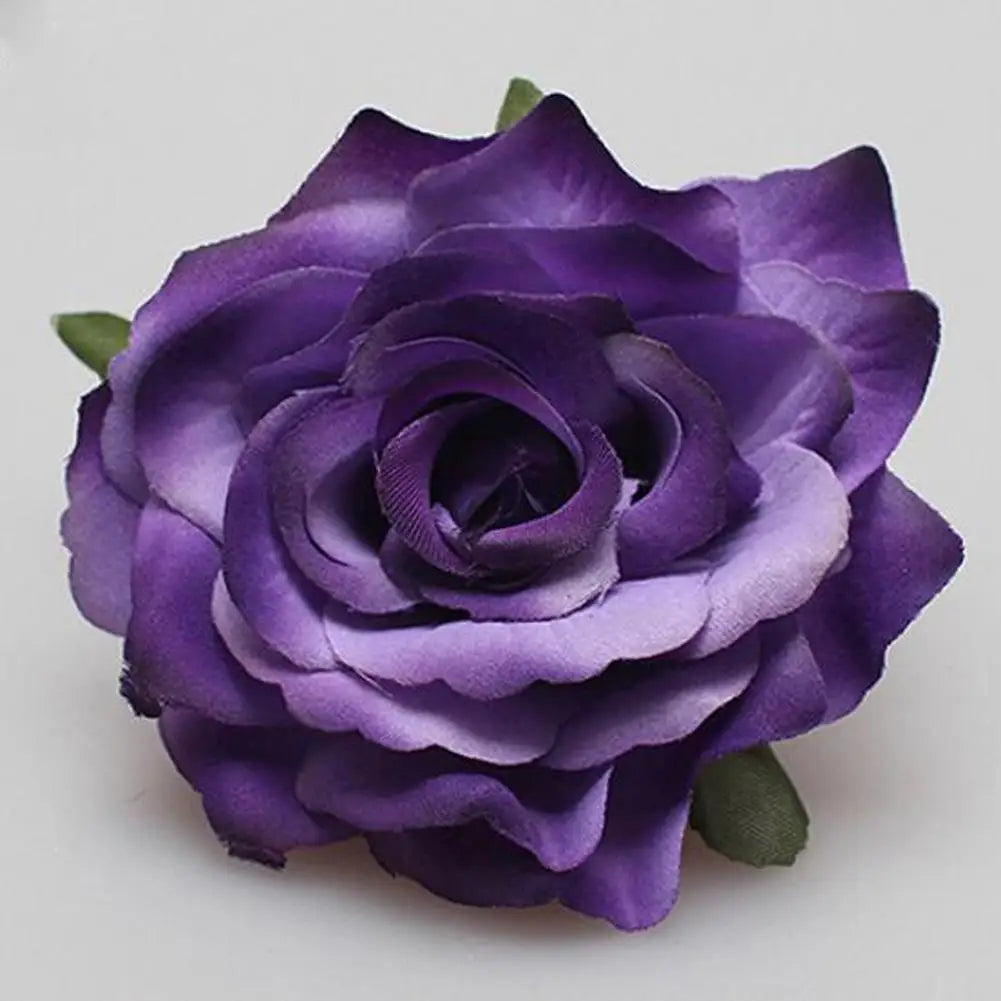 Pince à Cheveux Fleur Rose Satinée pour Femme