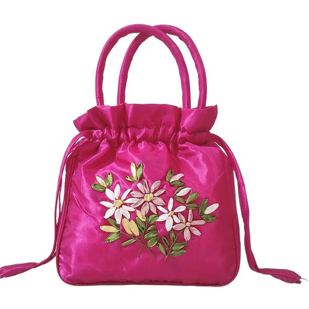 Sac à Main "Bourse Traditionnelle" Femme - Brodé Floral
