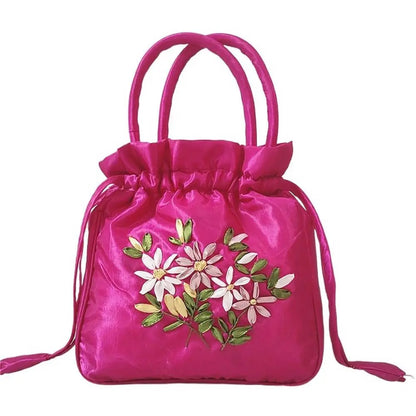 Sac à Main "Bourse Traditionnelle" Femme - Brodé Floral