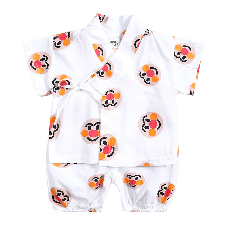Ensemble Pyjama Kimono Bébé en Coton Doux - Idéal Été