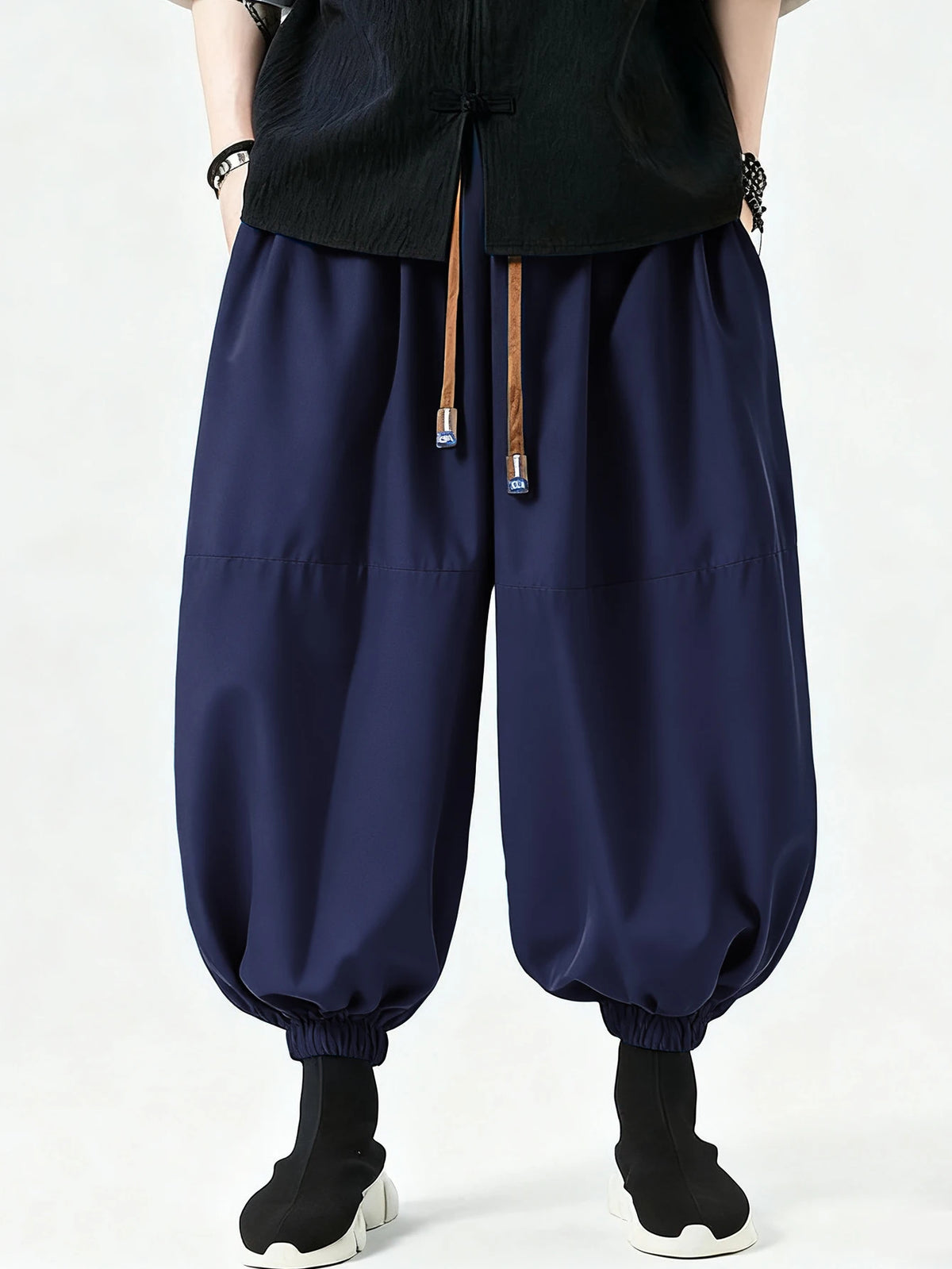 Pantalon Sarouel Homme Casual en Coton - Style Coréen