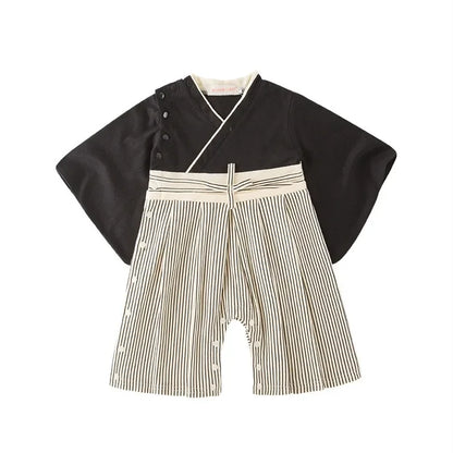 Ensemble Kimono et Pantalon Bébé Garçon Style Japonais