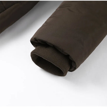 Doudoune Femme Chaude avec Capuche et Fermeture par Ceinture