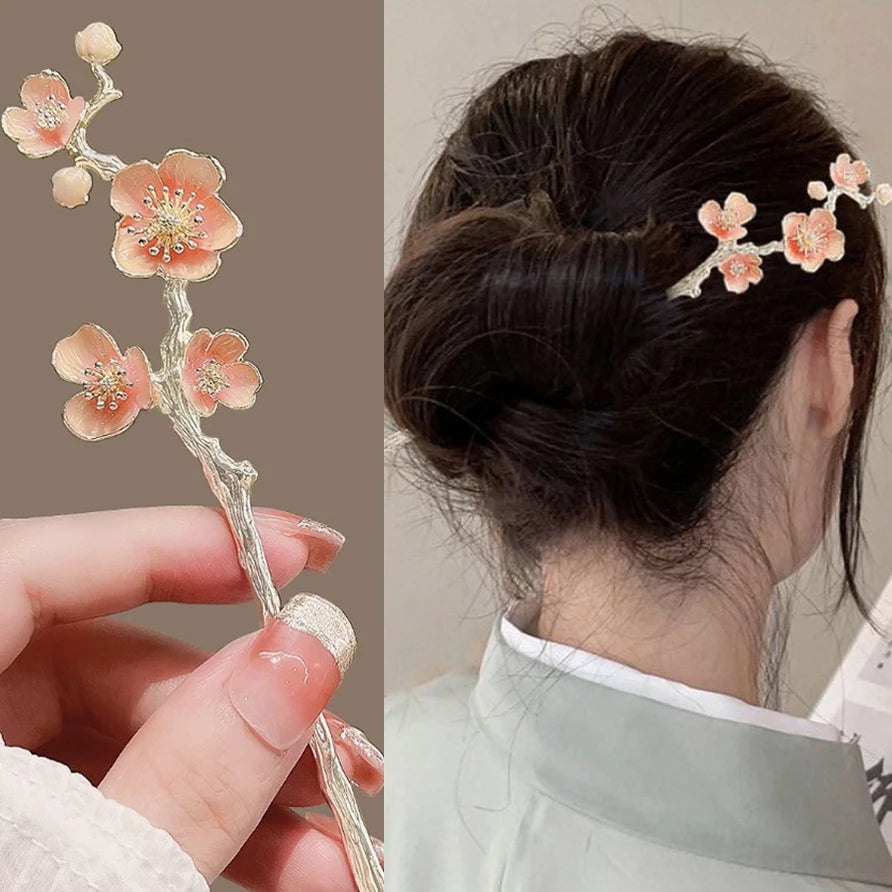 Baguette Cheveux Fleur de Cerisier Élégante