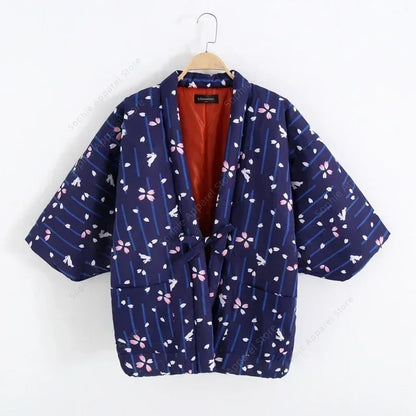 Kimono Veste Long Femme Coton