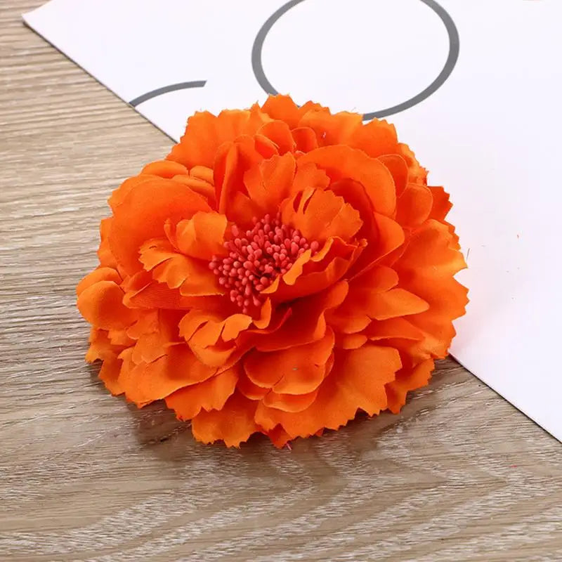 Pince à Cheveux Fleur Rose Satinée pour Femme - Accessoire Élégant