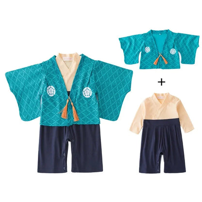 Ensemble Kimono et Pantalon Bébé Mixte Style Japonais
