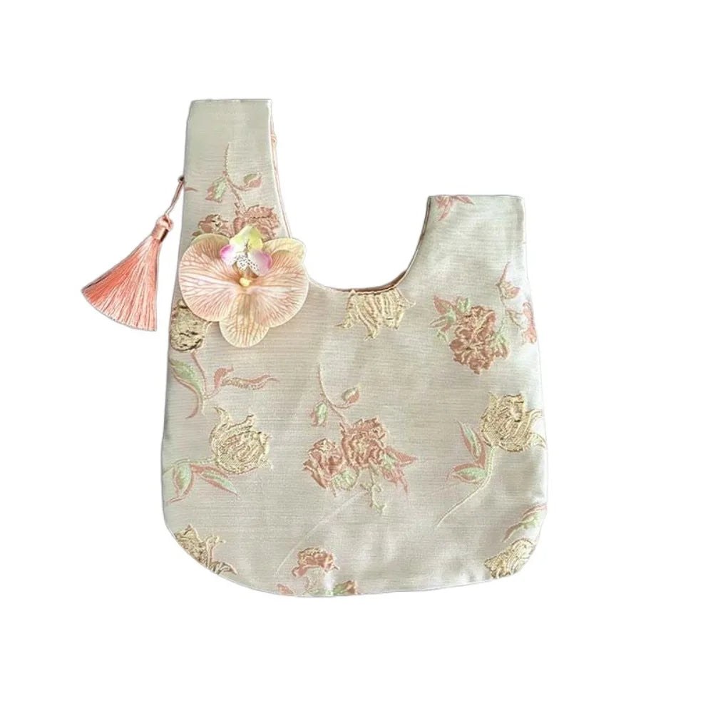 Sac Japonais Femme à Pompon Fleur - Style Coréen Polyvalent