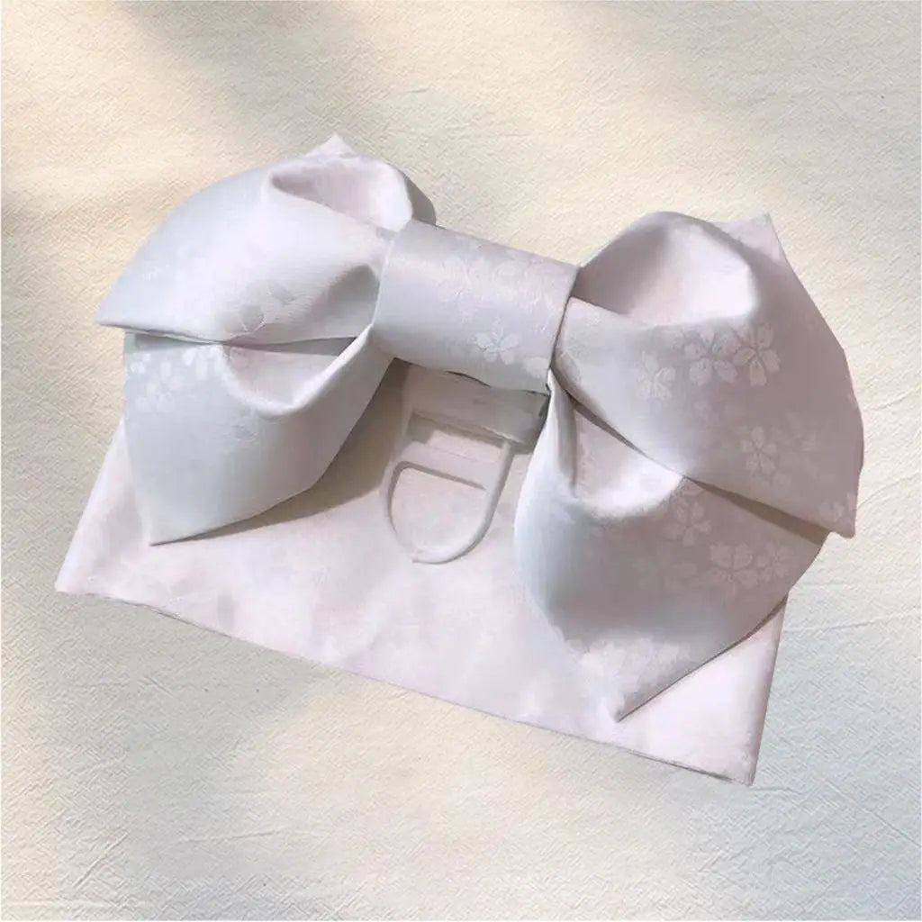 Ceinture Kimono Femme avec Nœud Prétié en Faux Cuir - Style Japonais