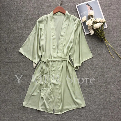 Kimono Long Satin Femme - Élégant et Léger