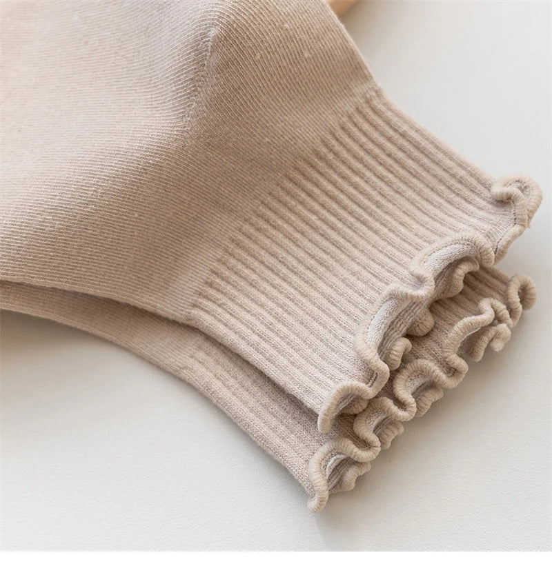 Lot de 3 Paires de Chaussettes Femme Coton Style Japonais - Confortables et Casual