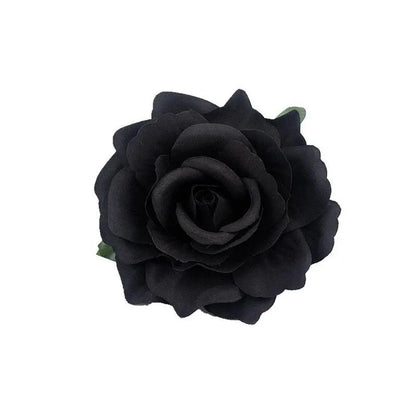 Pince à Cheveux Fleur Rose Satinée pour Femme