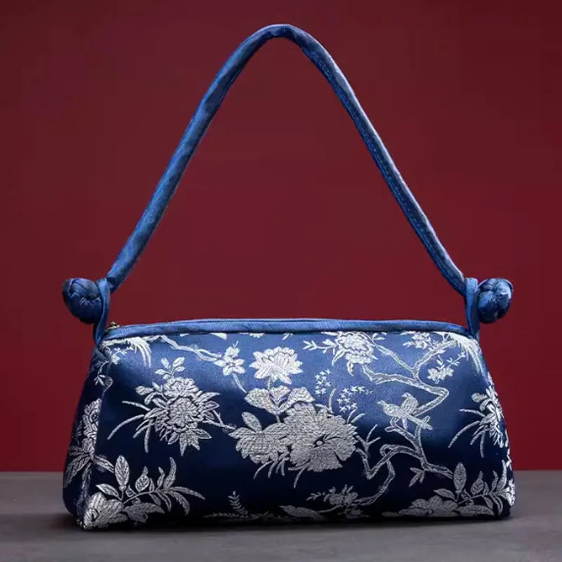 Sac à Main "Sunny Beach" en Soie, Style Floral et Polyvalent