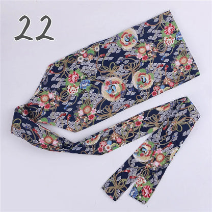 Ceinture Kimono Femme Imprimée - Largeur 10cm ou 15cm