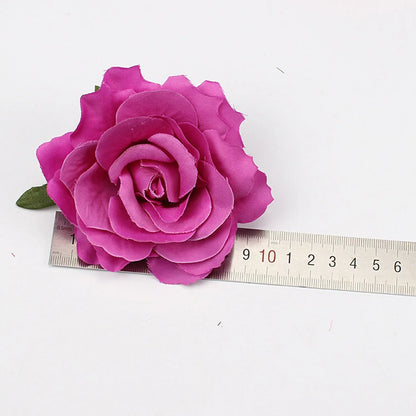 Pince à Cheveux Fleur Rose Satinée pour Femme