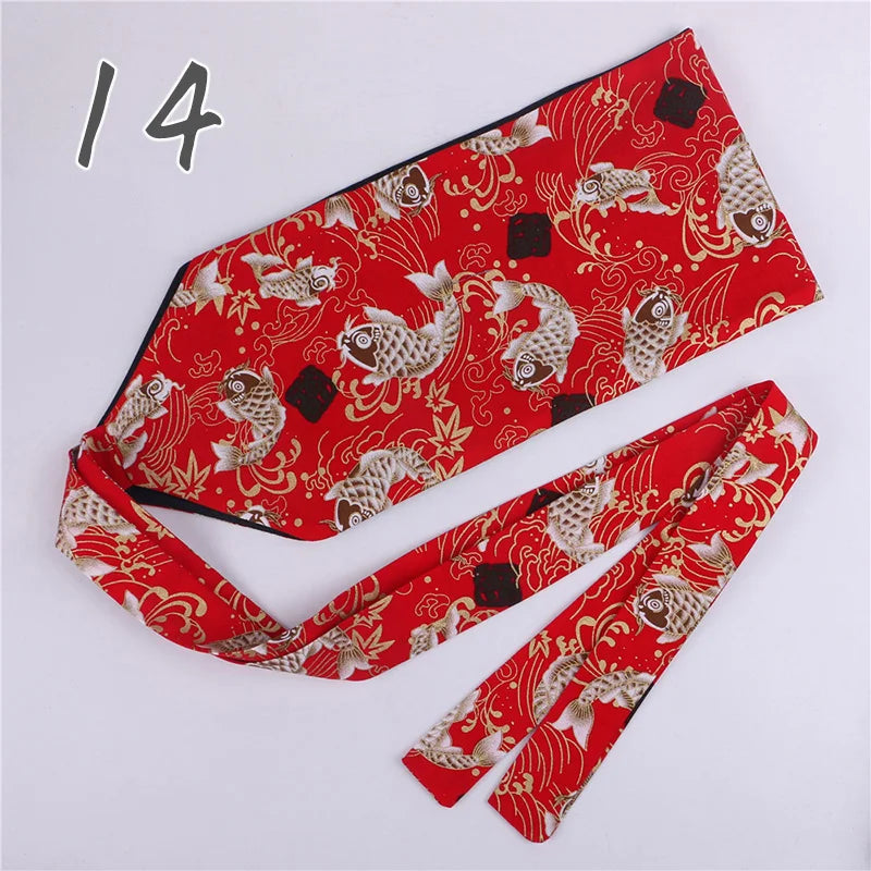 Ceinture Kimono Femme Imprimée - Largeur 10cm ou 15cm