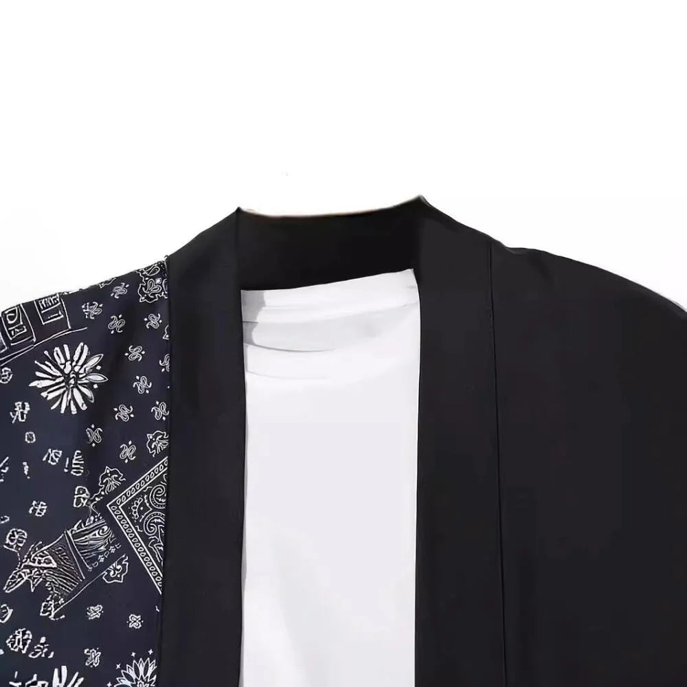 Kimono Court Homme Style Japonais Léger