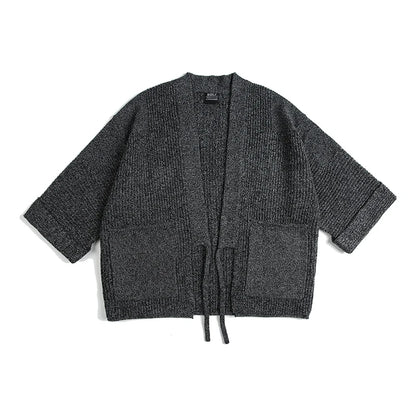 Cardigan Homme V-Neck Ceinturé Casual Automne/Hiver