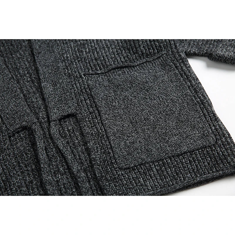 Cardigan Homme V-Neck Ceinturé Casual Automne/Hiver