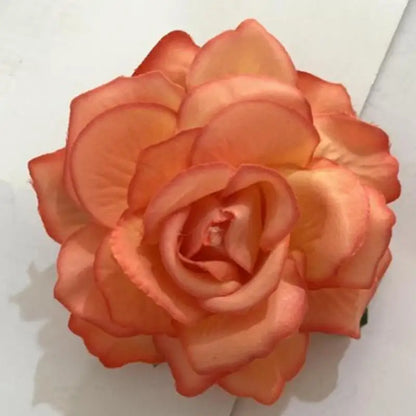 Pince à Cheveux Fleur Rose Satinée pour Femme