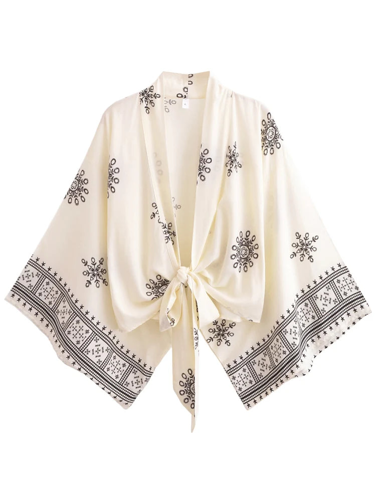 Kimono Bohème Court Femme