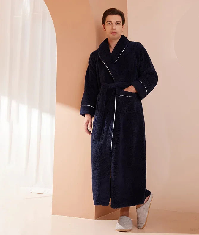 Kimono Peignoir Polaire Doux et Confortable pour Femme et Homme