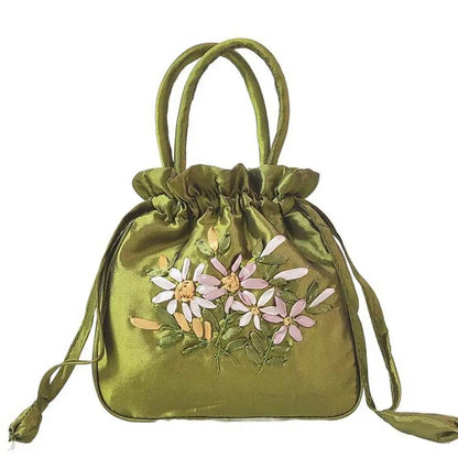 Sac à Main "Bourse Traditionnelle" Femme - Brodé Floral