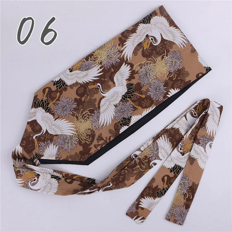 Ceinture Kimono Femme Imprimée - Largeur 10cm ou 15cm